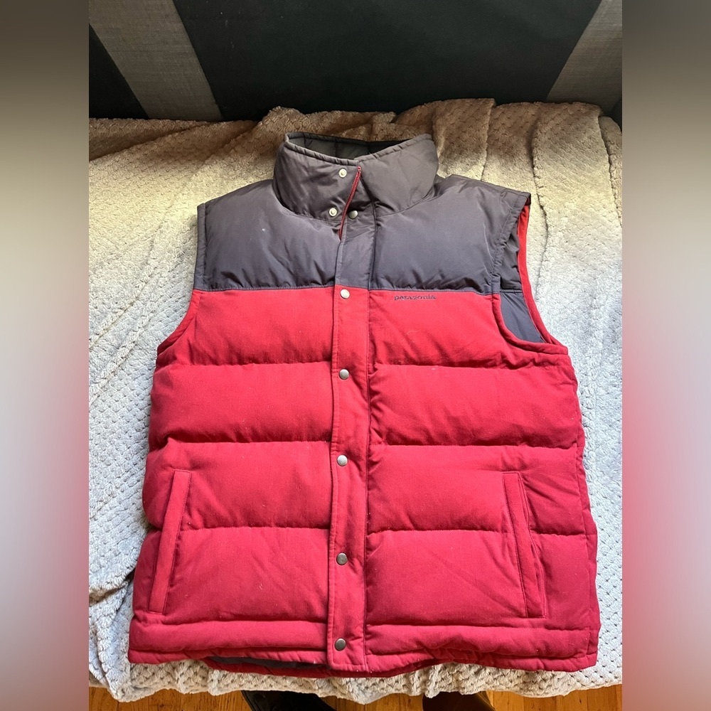 Patagonia Bivy Goose Down Puffer Vest Jacket (27585) Fall 2013 Mens Large